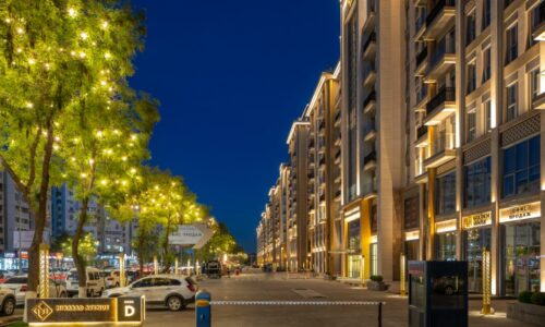 Mirabad Avenue При проектировании архитектурного освещения данного комплекса команда Lumix использовала технологию Tunable Light, что считается первым применением данной технологии в территории СНГ. Эта технология подразумевает с собой изменение температуры белого цвета (от 2200К до 7000К), что позволяет сохранить общую цветовую гамму. Данная технология помогает контролировать свет от очень теплого (практически красного) до очень холодного (практически голубого) цвета.